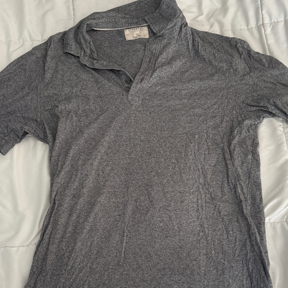 Linksoul Gray Polo Shirt Classic Fit